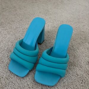 REVOLVE Open Edit Women's Blue Heeled Sandals